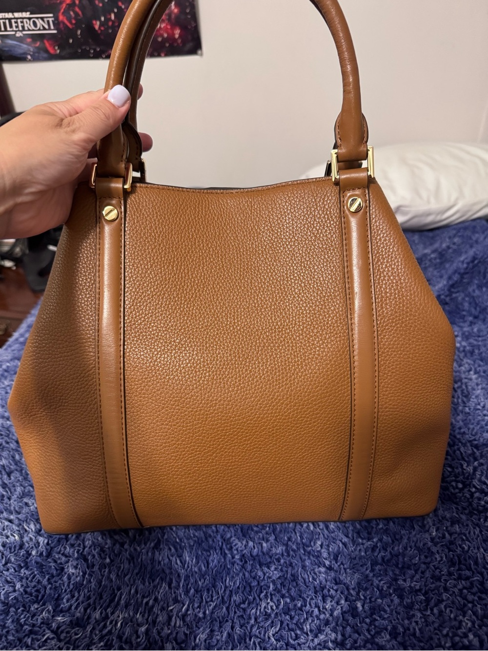 Michael Kors Bedford Legacy Leather Tote Bag with Matching Wallet - Picture 3 of 7